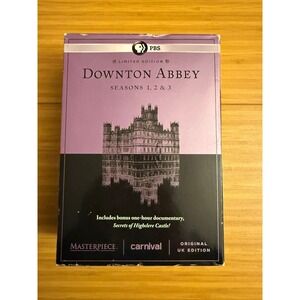 Downton Abbey Seasons 1 2 & 3 Limited Edition DVD Box Set PBS Masterpiece‎